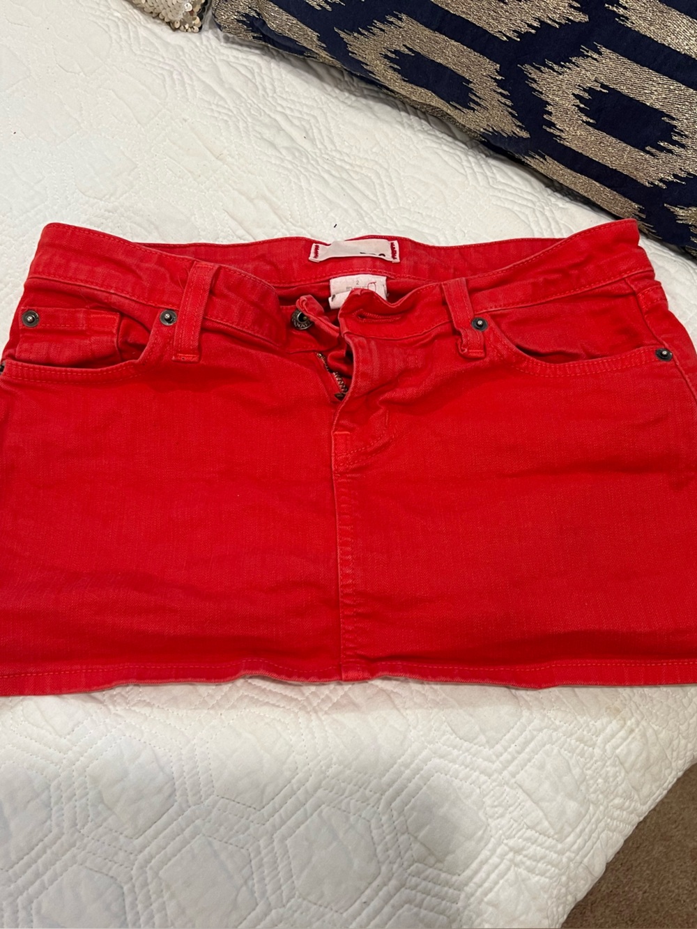 BDG Bright Red Mini Skirt